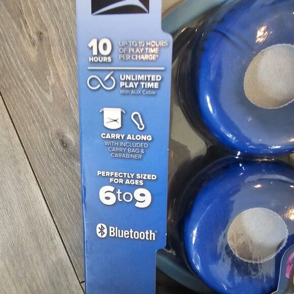 Altec Lansing Kid Safe Hero Blue 2-in-1 Wired & Wireless Over The Ear Headphones - Picture 9 of 11